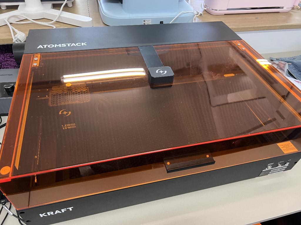 Atomstack Kraft laser 20 watt diode 1,2 ir showroommodel, Nieuw, Overige materialen, Machine, Educatief
