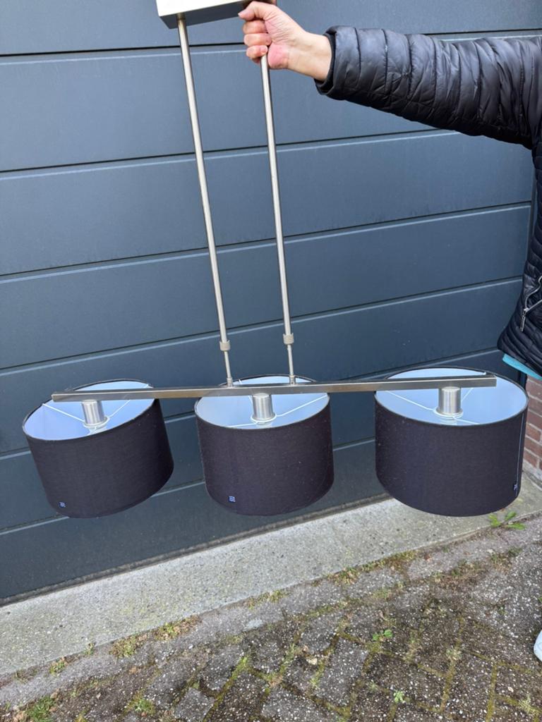 Mooie plafondlamp, Ophalen, Gebruikt, Metaal, 75 cm of meer