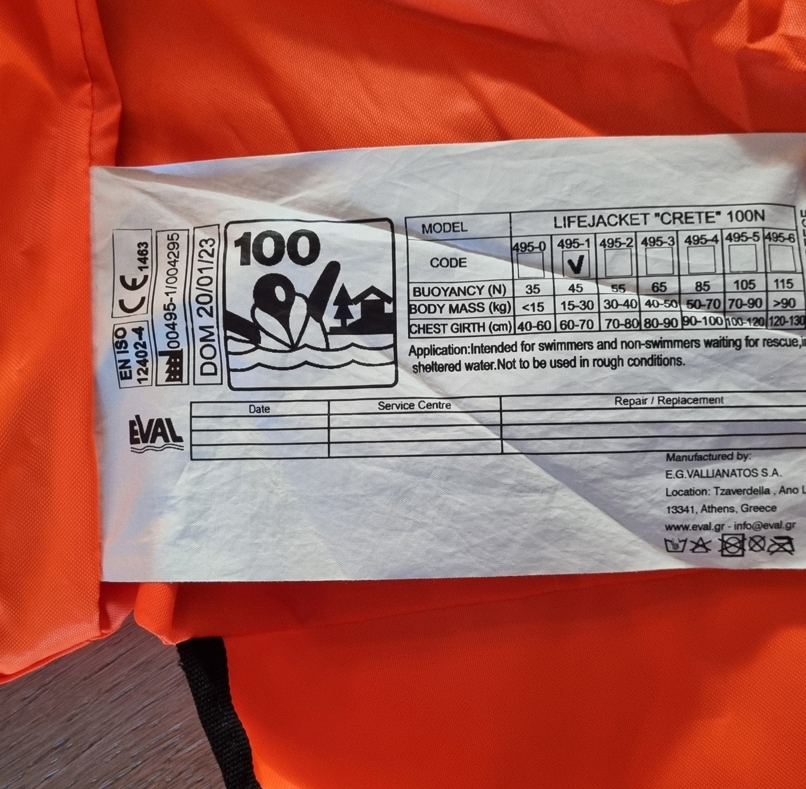 Zwemvest / Reddingsvest 100N - Maat S (15-30kg), Ophalen of Verzenden, Zo goed als nieuw