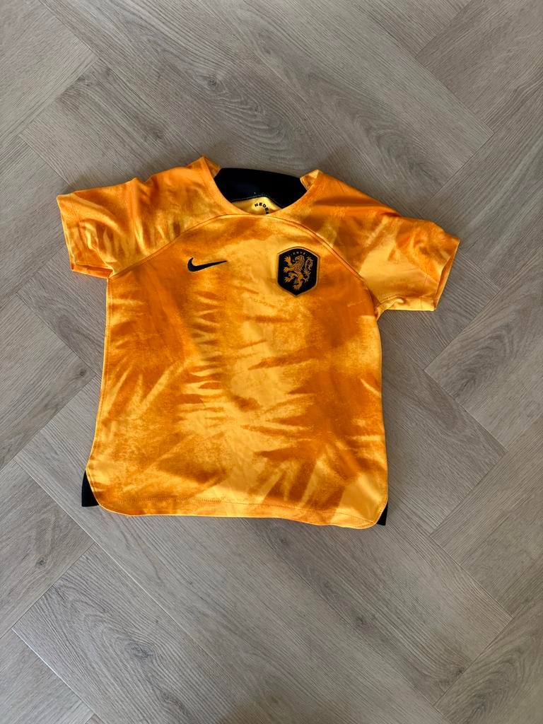 Oranje Nederlands Elftal shirt Maat 116 Zo Goed Als Nieuw, Ophalen of Verzenden, Zo goed als nieuw, Jongen of Meisje, Sport- of Zwemkleding