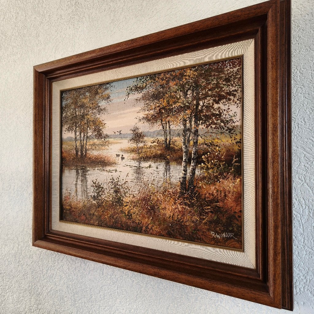 Schilderij Reint Withaar, Antiek en Kunst, Ophalen, Doek, Landschap, Olieverf
