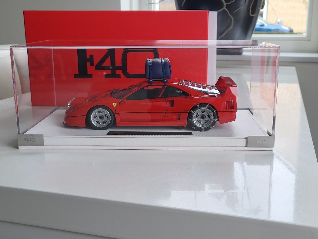 1:18 Multimodel Ferrari F40 Japan Drifting BBR MR Models, Hobby en Vrije tijd, Auto, Autoart, Ophalen of Verzenden, Zo goed als nieuw