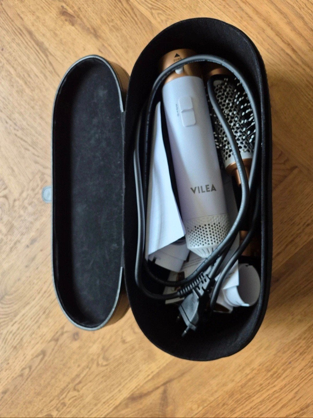 Vilea 5-in-1 Haarstyler met opzetstukken en reisetui, Ophalen of Verzenden, Zo goed als nieuw, Haarverzorging