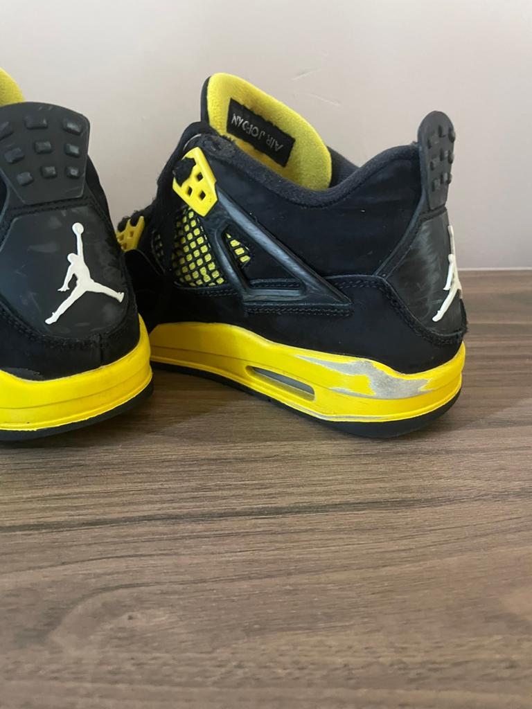 Air jordan 4, Kleding | Heren, Schoenen, Zo goed als nieuw, Sportschoenen, Zwart, Ophalen of Verzenden