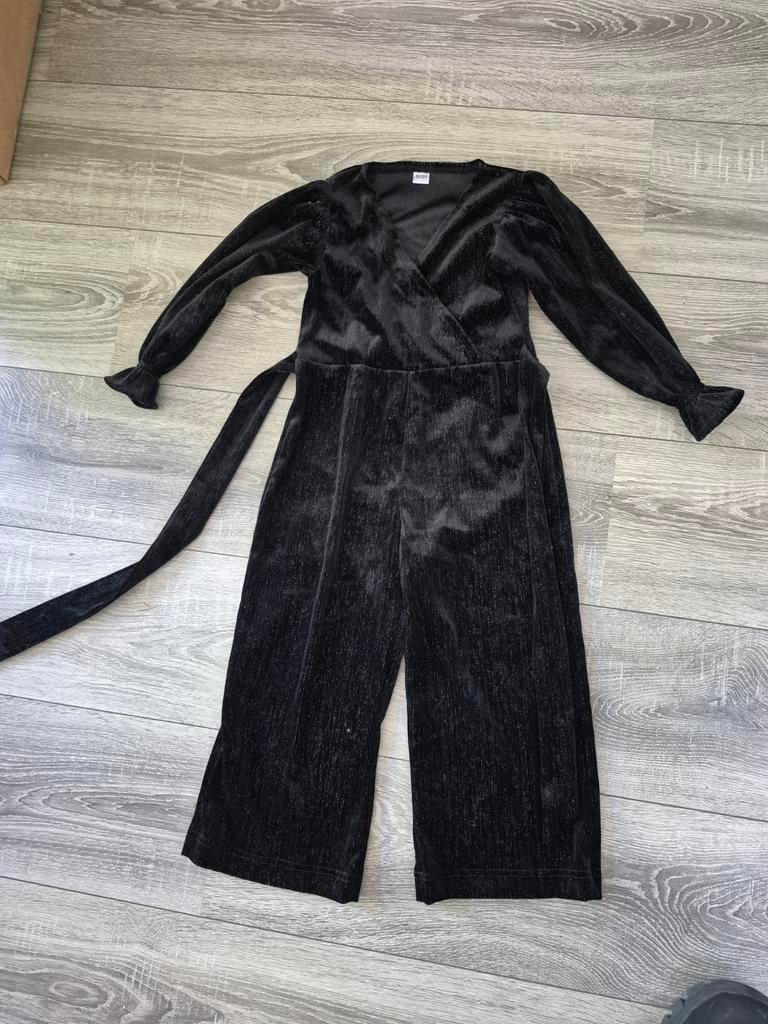 Zwarte fluwelen jumpsuit maat 98/104, Kinderen en Baby's, Kinderkleding | Maat 98, Meisje, Ophalen of Verzenden, Onbekend, Overige typen