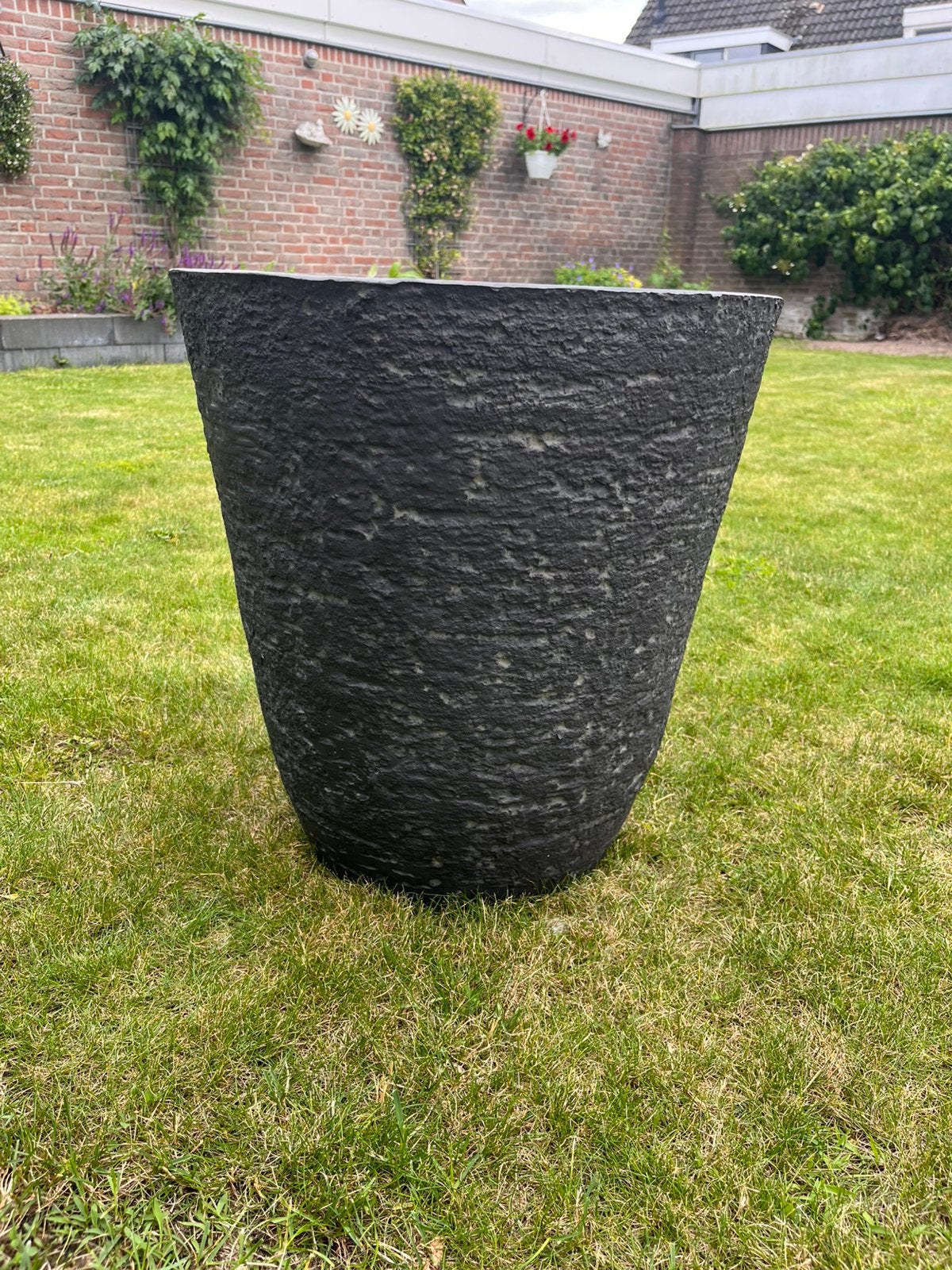 Bloempot voor buiten en binnen - composiet, Ophalen, Overige materialen, Minder dan 60 cm, Rond