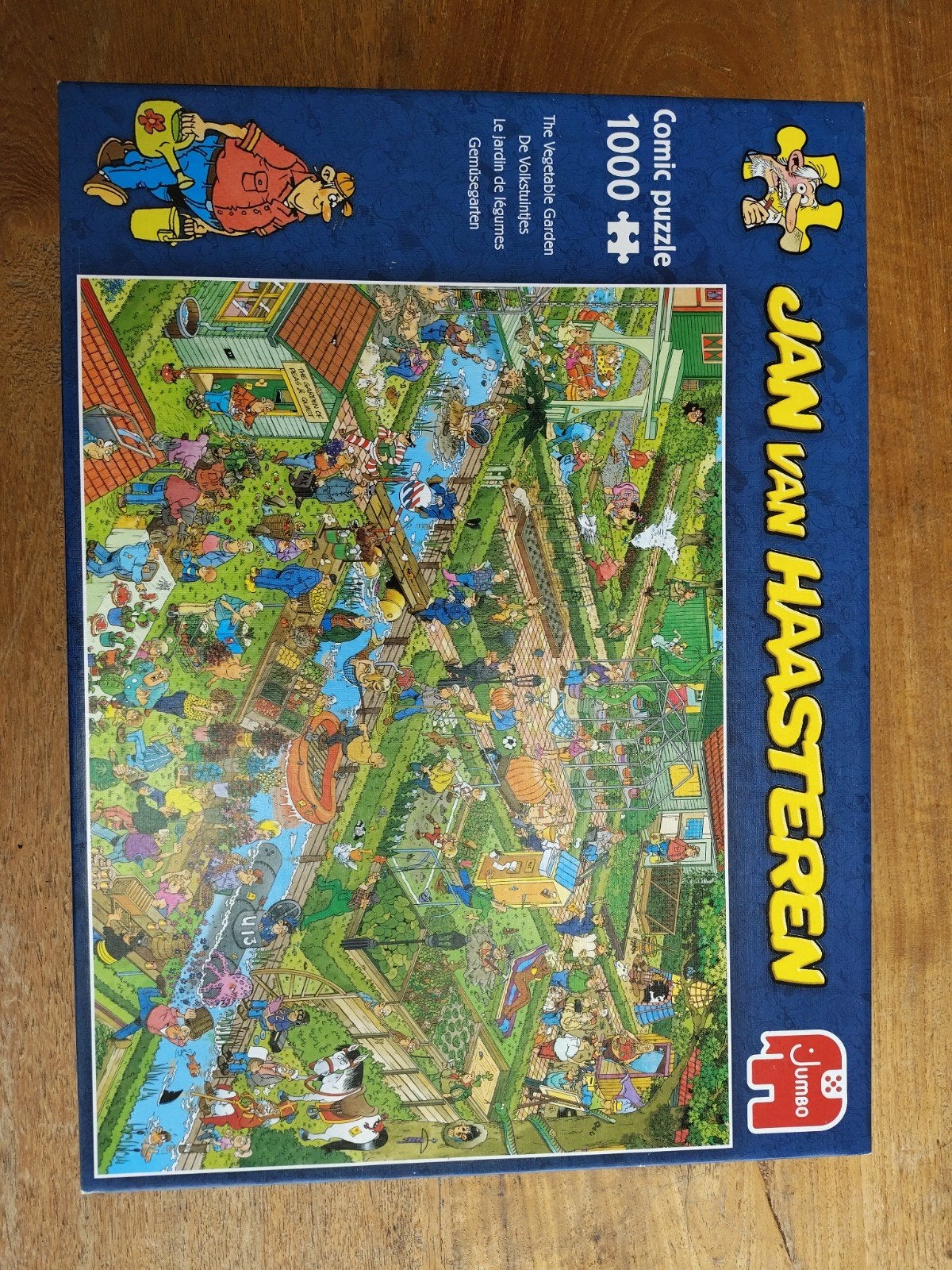 Jan van Haasteren De Volkstuintjes 1000 stukjes, Hobby en Vrije tijd, Denksport en Puzzels, Ophalen of Verzenden, 500 t/m 1500 stukjes