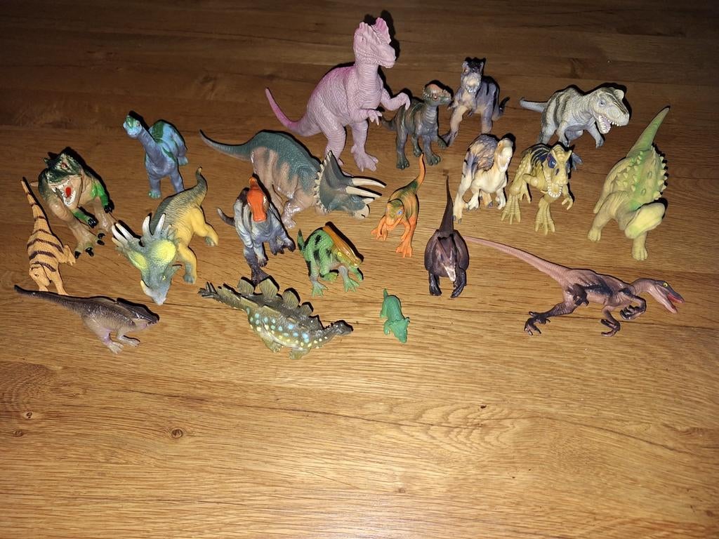 20 dinosaurus speelgoedfiguren, Ophalen of Verzenden, Gebruikt, Jongen of Meisje
