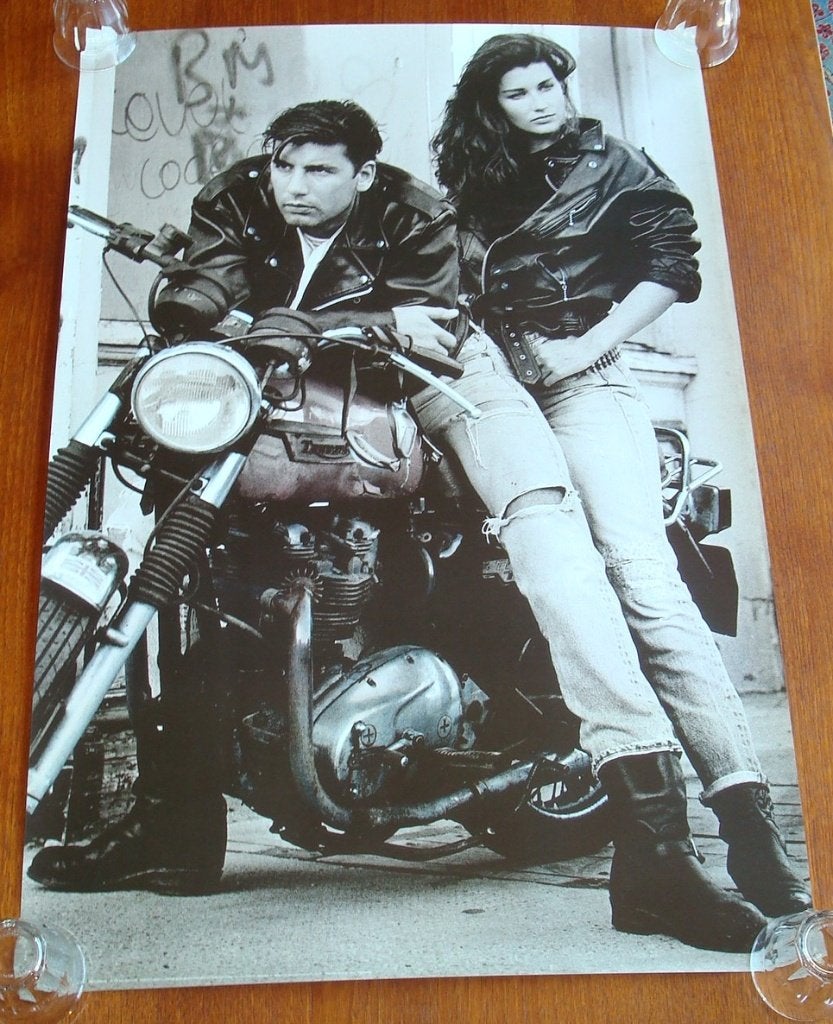 Poster Motorbikin', Verzamelen, Posters, Rechthoekig Staand, Ophalen of Verzenden, Zo goed als nieuw, Sport
