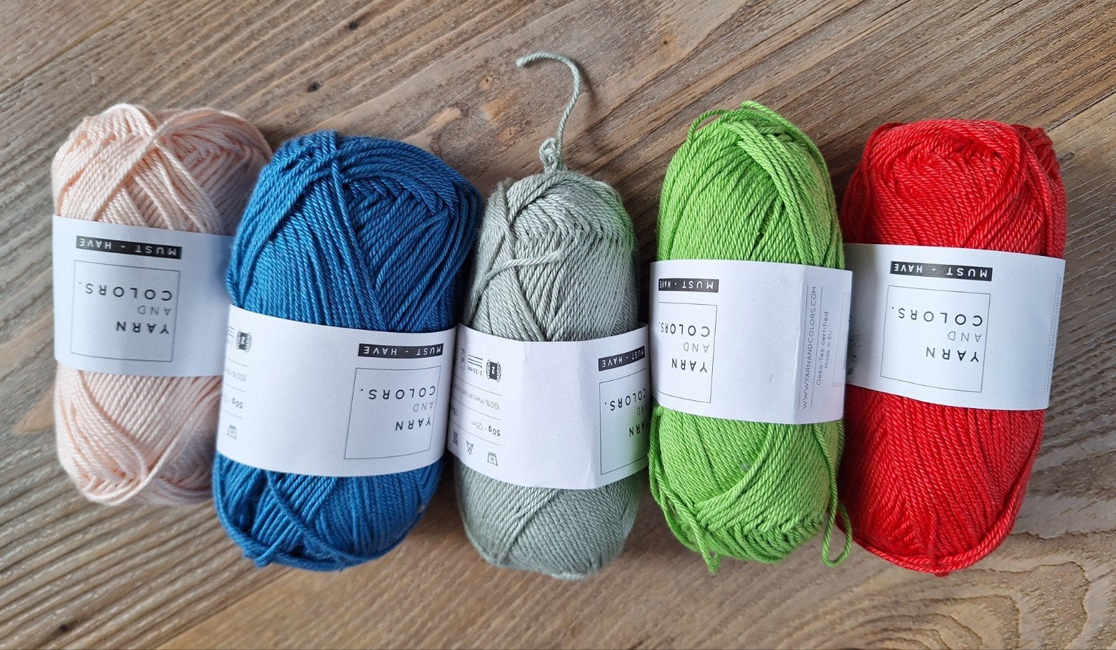 Yarn and colors haakkatoen,,5 bolletjes, Ophalen of Verzenden, Nieuw, Breien of Haken, Wol of Garen