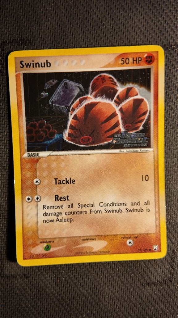 Swinub 79 Team Rocket Returns | Pokemon kaart, Ophalen, Zo goed als nieuw, Losse kaart, Foil