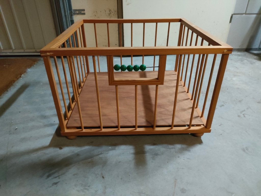 Houten box voor knuffels/poppen, Ophalen