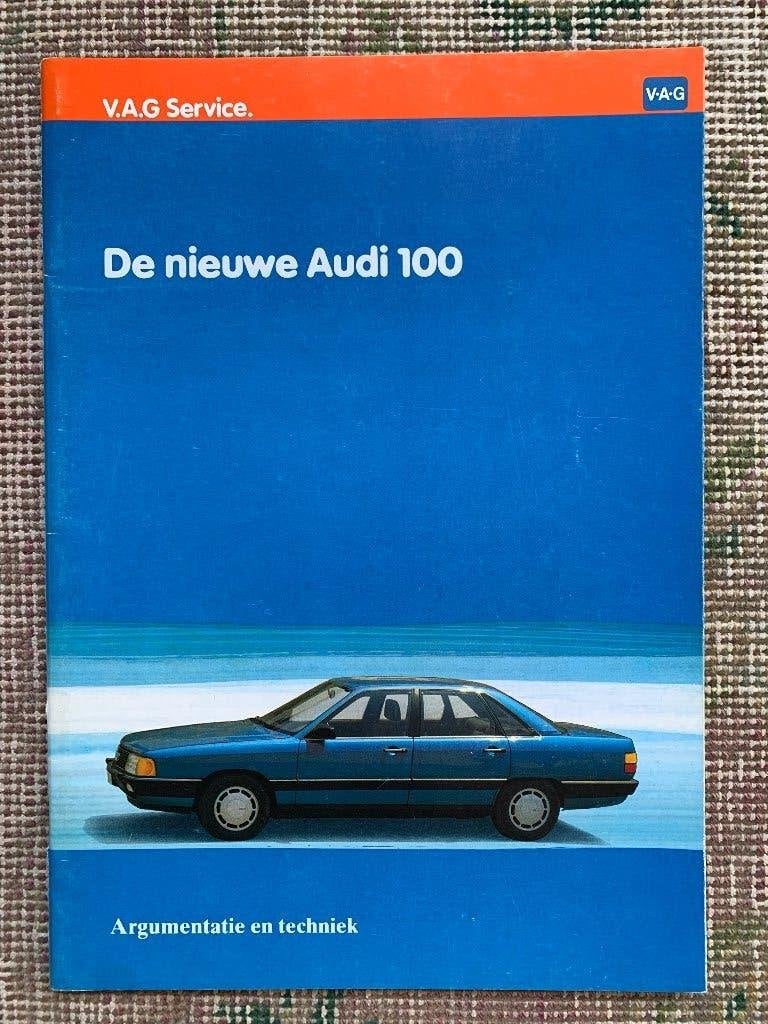 Nederlandse product informatie brochure Audi 100 1982 nieuw!, Nieuw, Ophalen of Verzenden, Audi, Audi