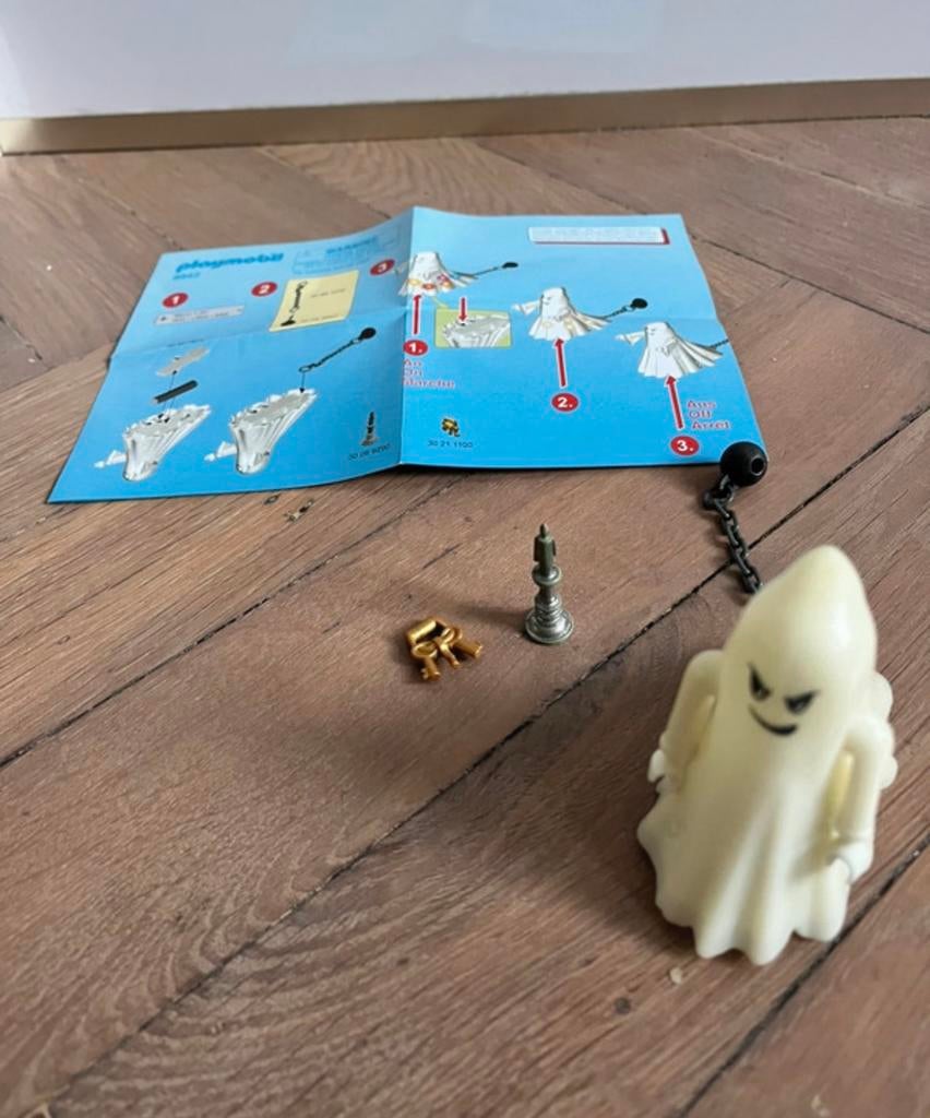 Playmobil knights 6042 lichtgevende geest spook licht ghost, Ophalen of Verzenden, Zo goed als nieuw, Complete set