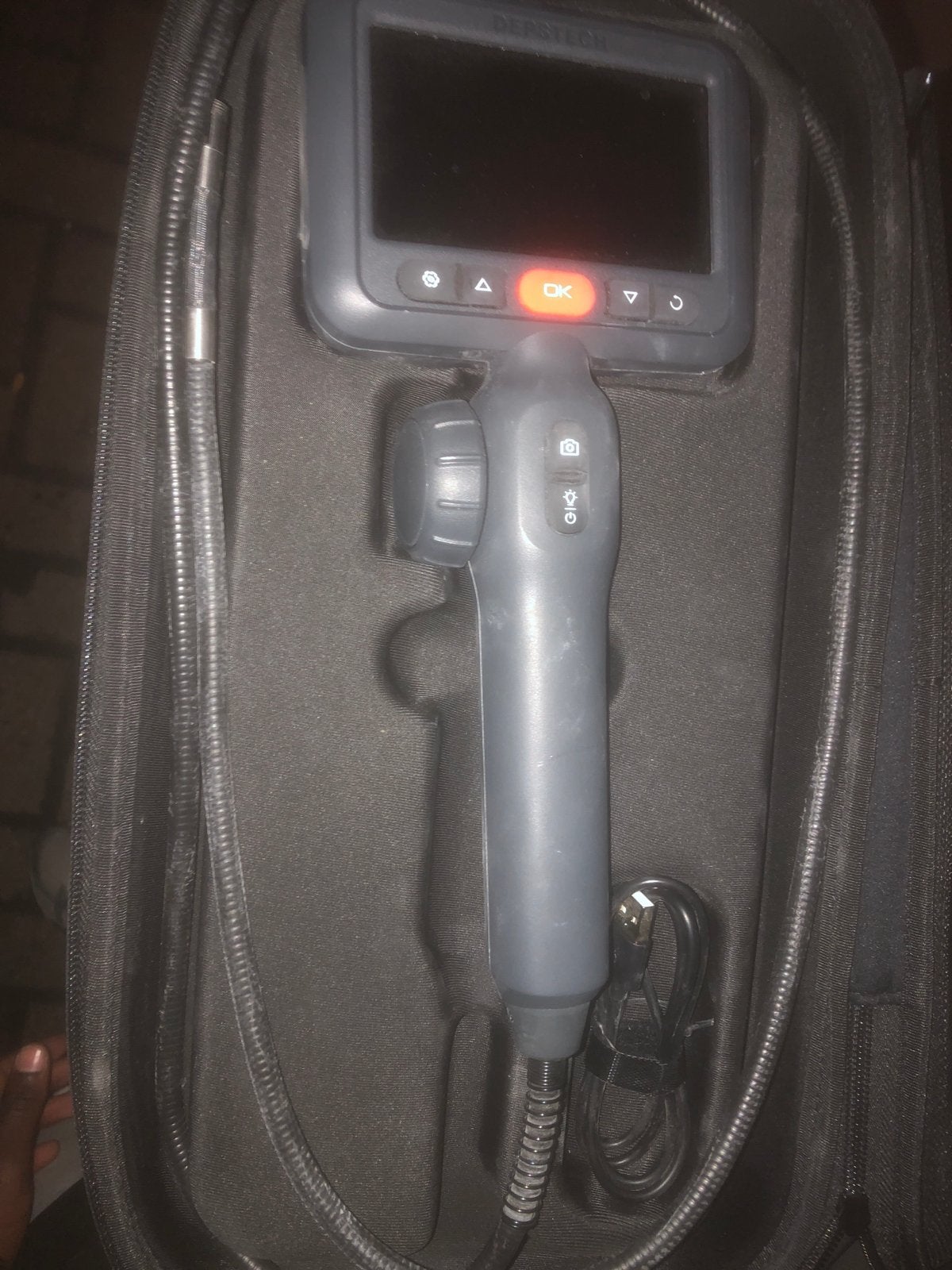 Endoscoop Inspectiecamera met Scherm en Flexibele Kabel, Ophalen of Verzenden, Nieuw