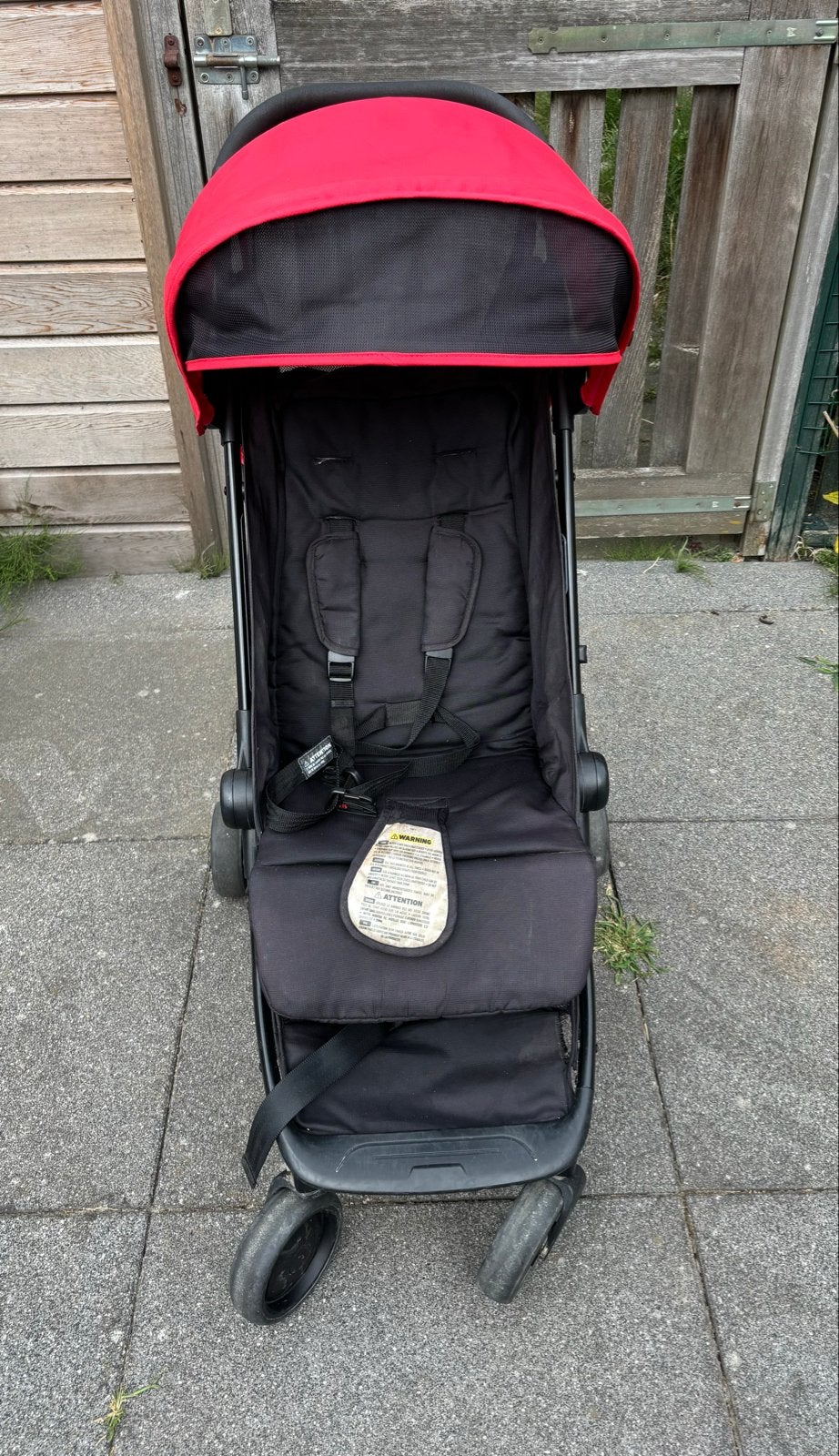 Mountain Buggy compacte kinderwagen - Rood/Zwart, Kinderen en Baby's, Ophalen, Gebruikt, Kinderwagen, Overige merken