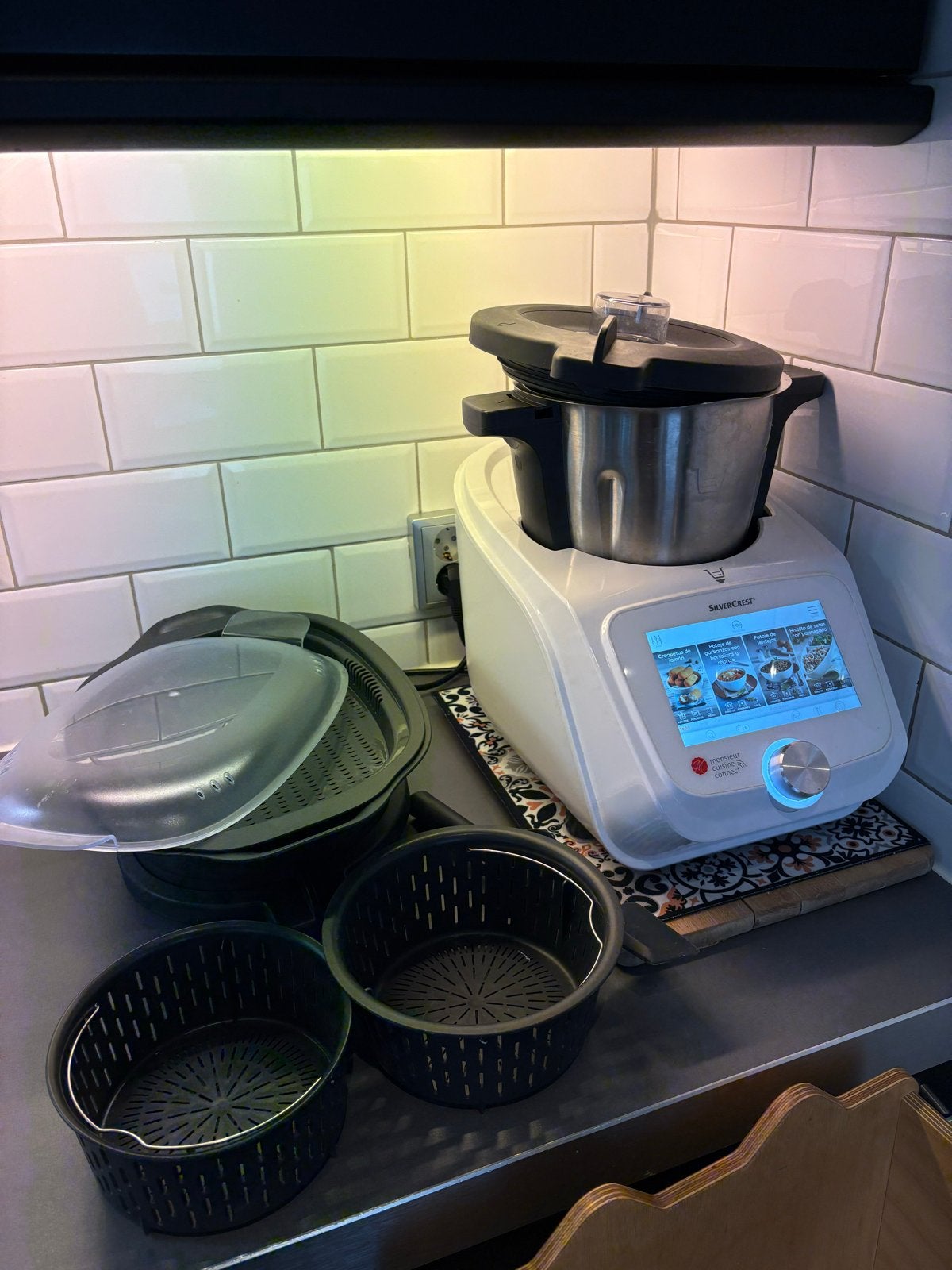 Monsieur Cuisine Connect in originele doos, Ophalen, 3 snelheden of meer, Zo goed als nieuw, 2 tot 3 liter