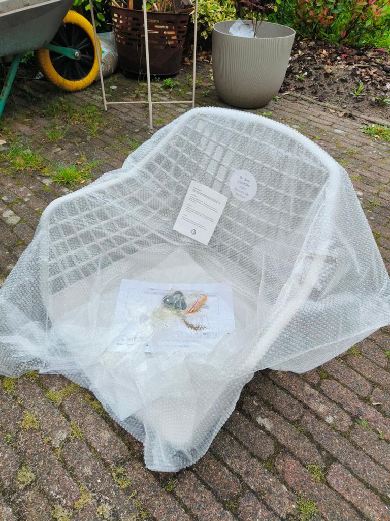 Nieuwe beige  Webbing stoelkuip zonder onderstel, Kunststof, Overige kleuren, Nieuw, Ophalen of Verzenden