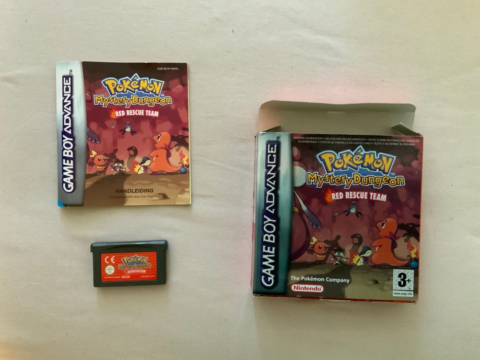 Pokémon Mystery Dungeon Red Rescue Team Game Boy Advance, Gebruikt, 1 speler, Ophalen of Verzenden, Role Playing Game (Rpg)