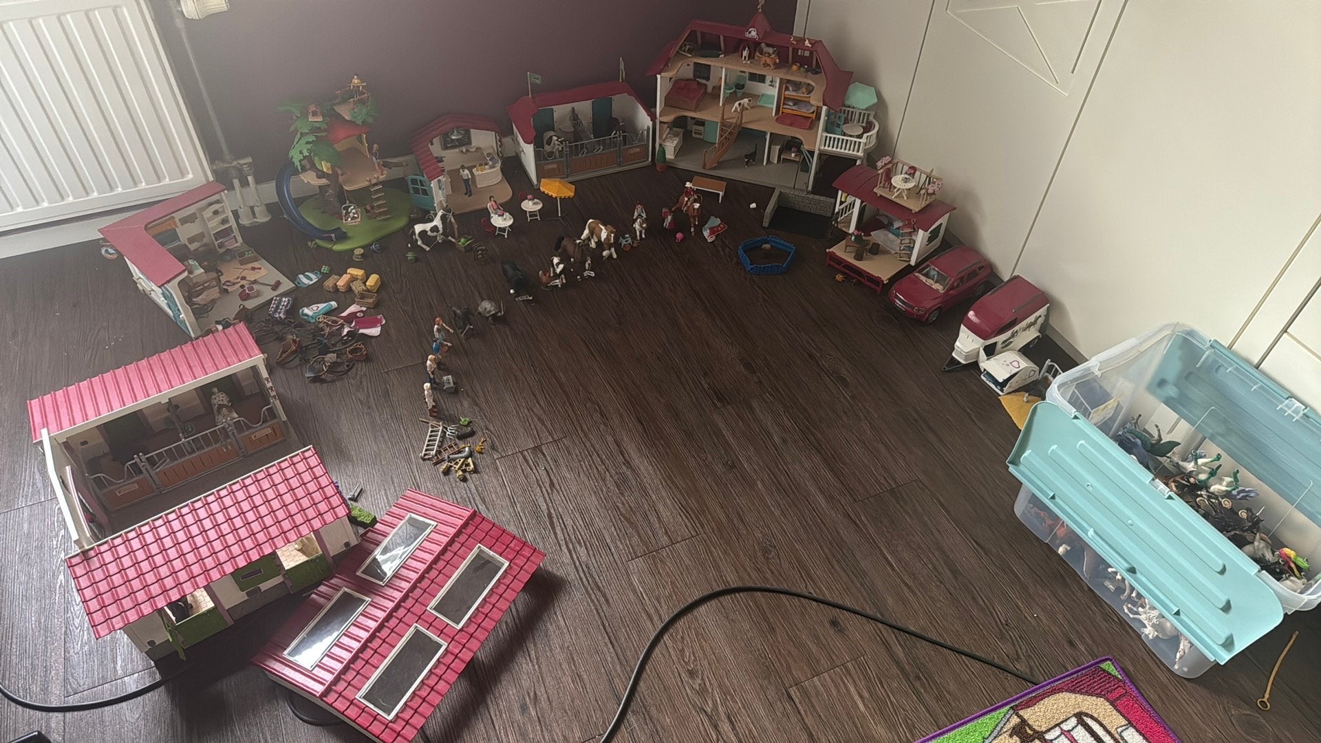Grote Schleich Paardenwereld Collectie met Extra's, Ophalen, Zo goed als nieuw, Jongen of Meisje