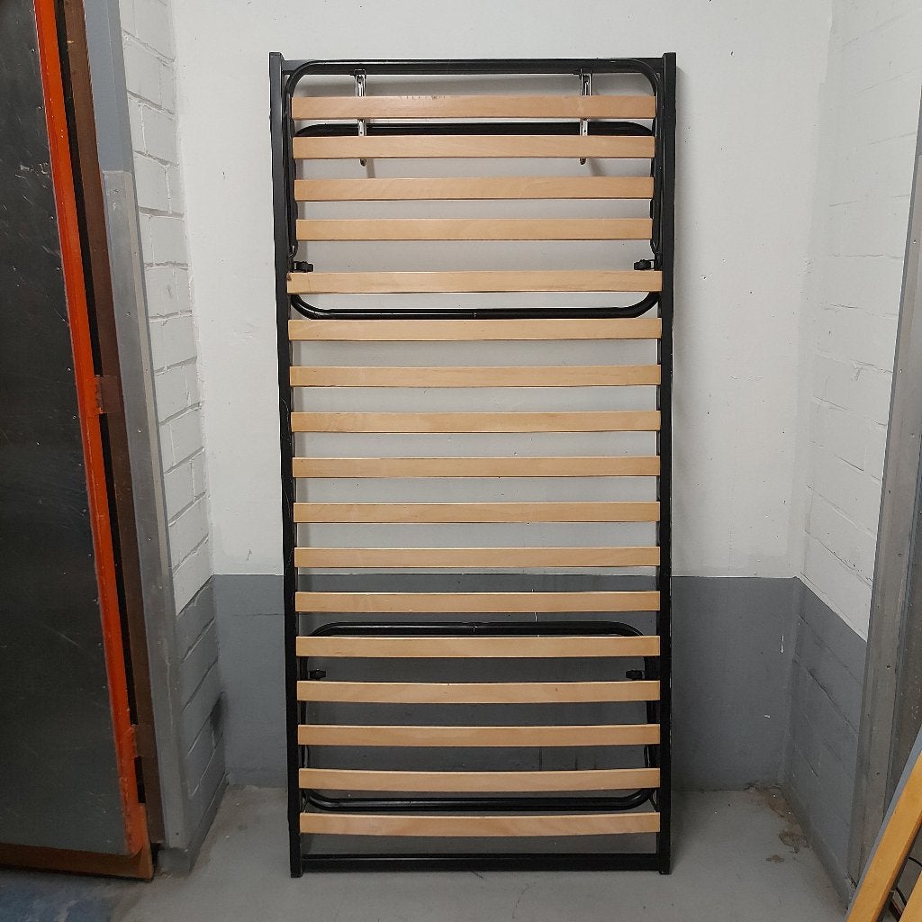 Onderstel met lattenbodem, Ophalen, Gebruikt, 90 cm, Eenpersoons