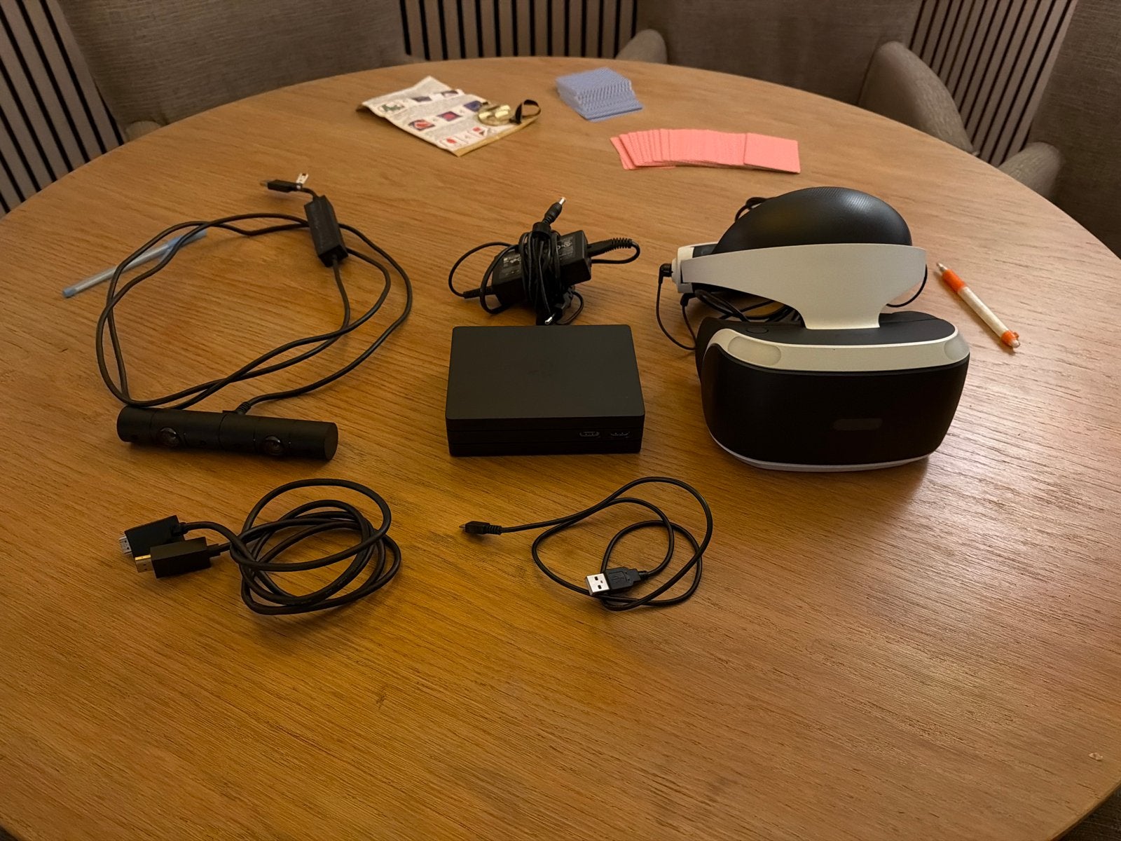 Sony PlayStation VR-bril met camera en processor-unit, Spelcomputers en Games, Virtual Reality, Ophalen of Verzenden, Zo goed als nieuw