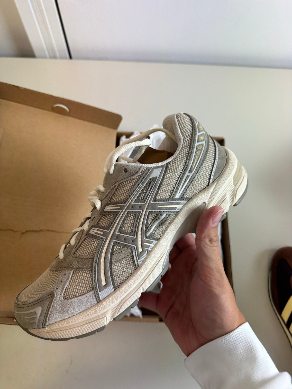 ASICS GEL-1130 wood crepe mink women's Beige 42, Overige kleuren, -, -, Nieuw