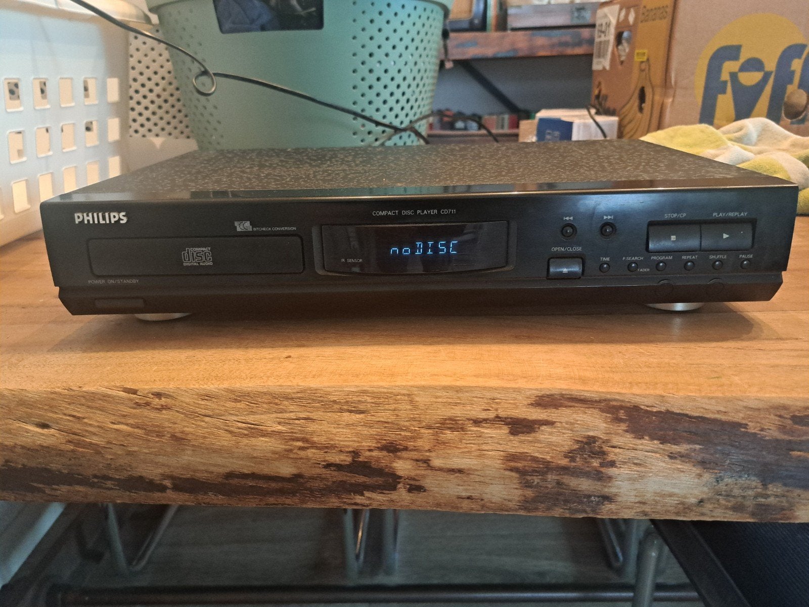 Philips CD-speler CD711 - Vintage Hifi, Ophalen, Gebruikt, Philips
