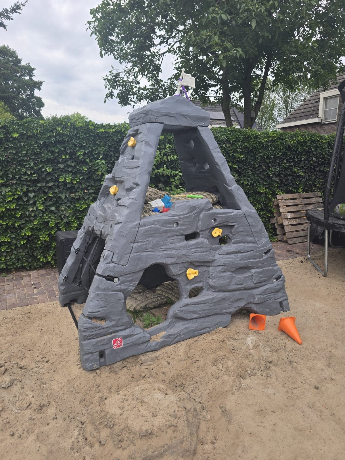 Step2 Klimtoestel Klimwand met Klimnet - 203x203x132 cm, Kinderen en Baby's, Speelgoed | Buiten | Speeltoestellen, Ophalen, Zo goed als nieuw