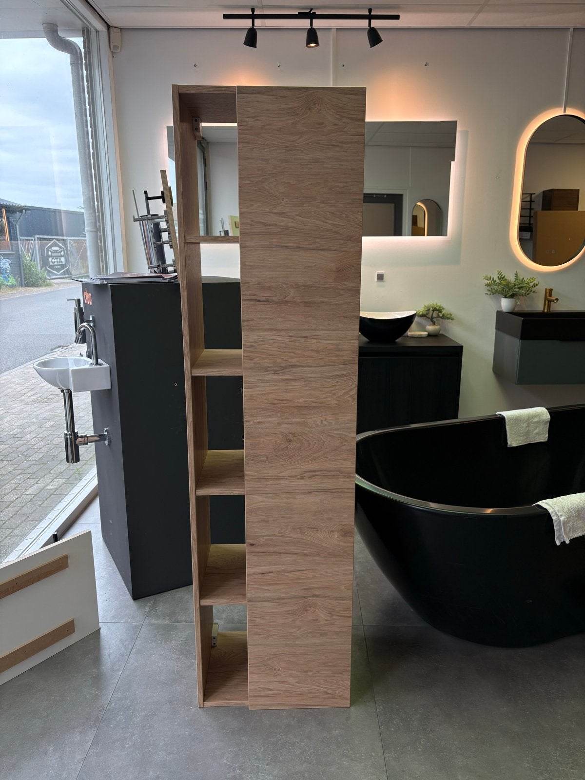 Sanibell Badkamerkast Ideal Oak - Showroommodel, Ophalen, (Half)hoge kast, Minder dan 50 cm, Zo goed als nieuw