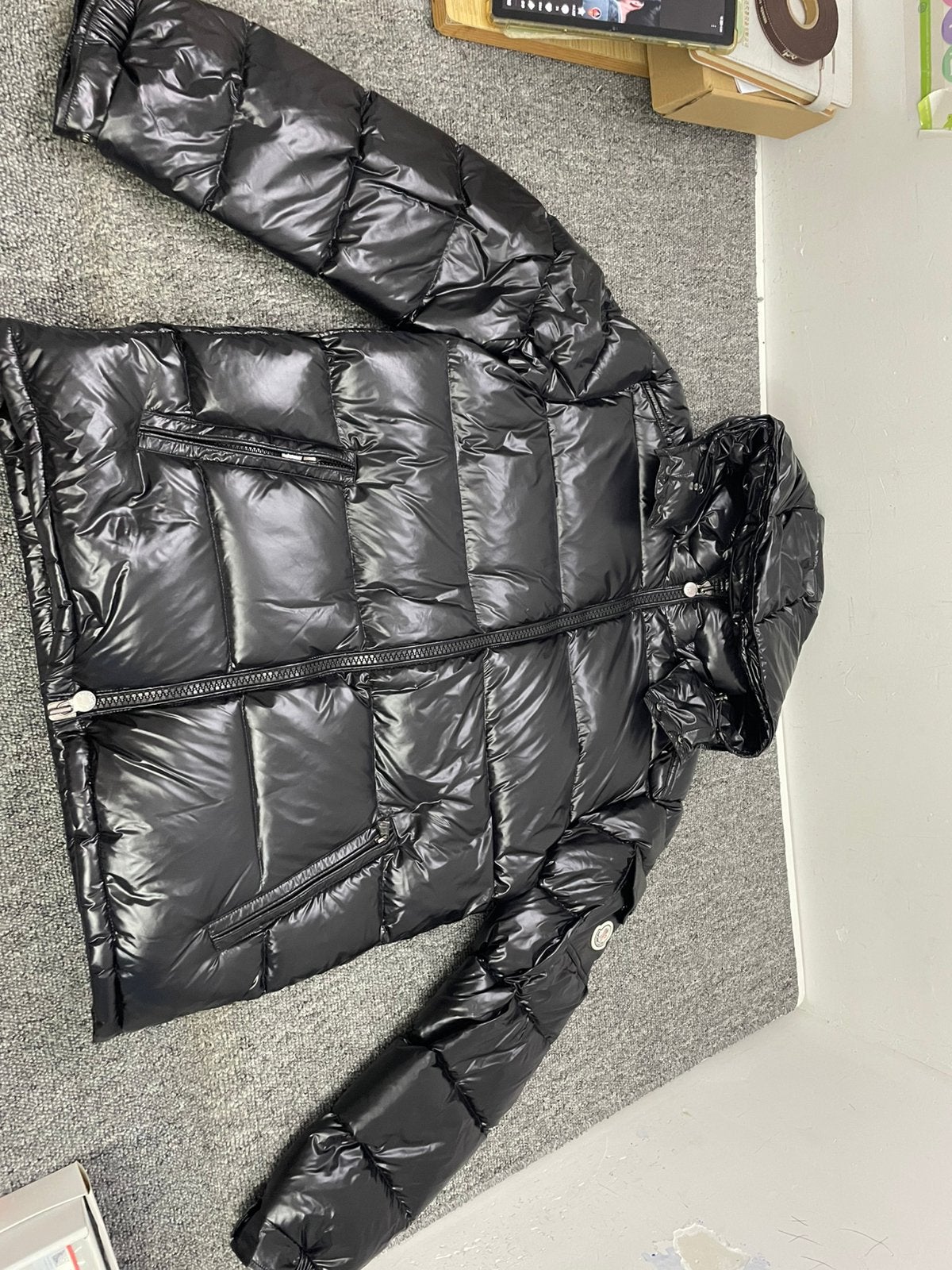 mon*cler winter jacket, Ophalen of Verzenden, Zo goed als nieuw, Zwart