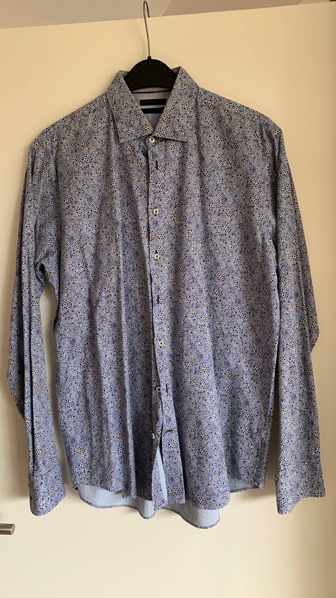 Overhemd lange mouw XL Bleu industry, Kleding | Heren, Ophalen of Verzenden, Zo goed als nieuw, Blauw, Halswijdte 43/44 (XL)