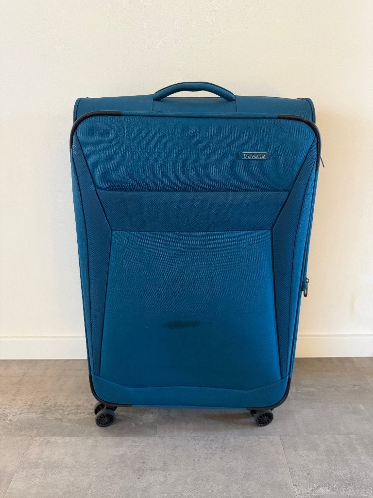 Travelite Chios koffer maat L 90-97 liter 4 wielen, Gebruikt, Minder dan 50 cm, Minder dan 35 cm, Zacht kunststof