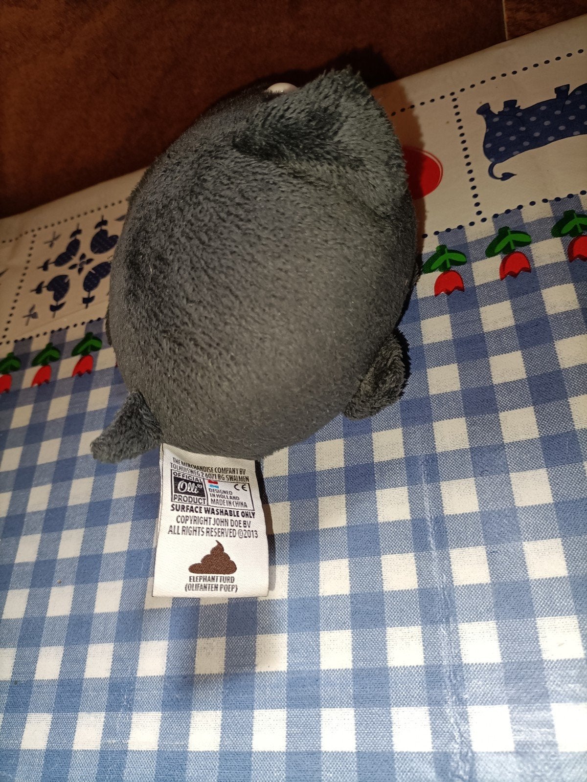 Ollie de olifant knuffeltje met kaartje mascotte Feijenoord, Ophalen of Verzenden, Zo goed als nieuw