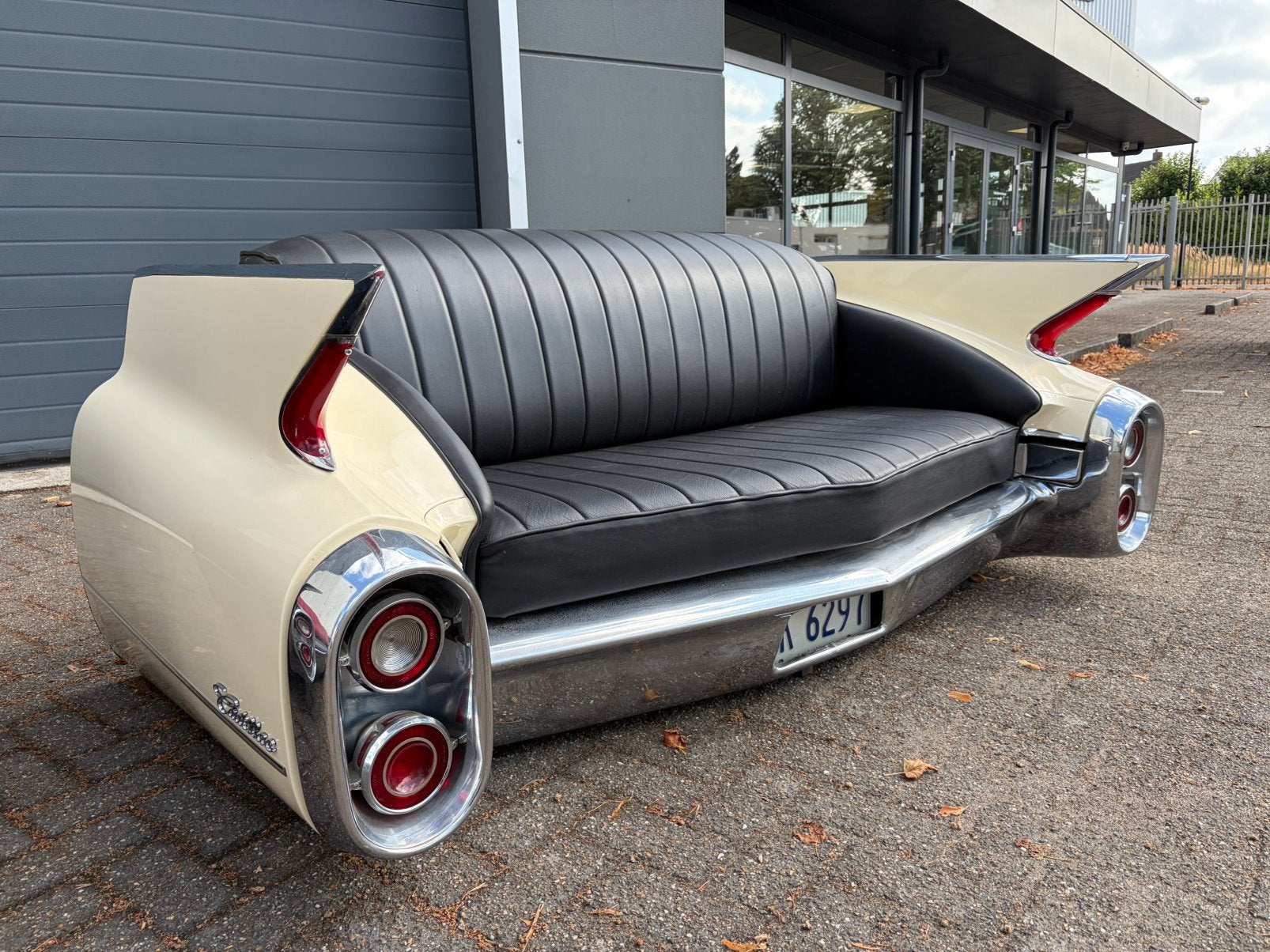 1960 Cadillac bankstel origineel fifties sixties diner style, Ophalen, Gebruikt