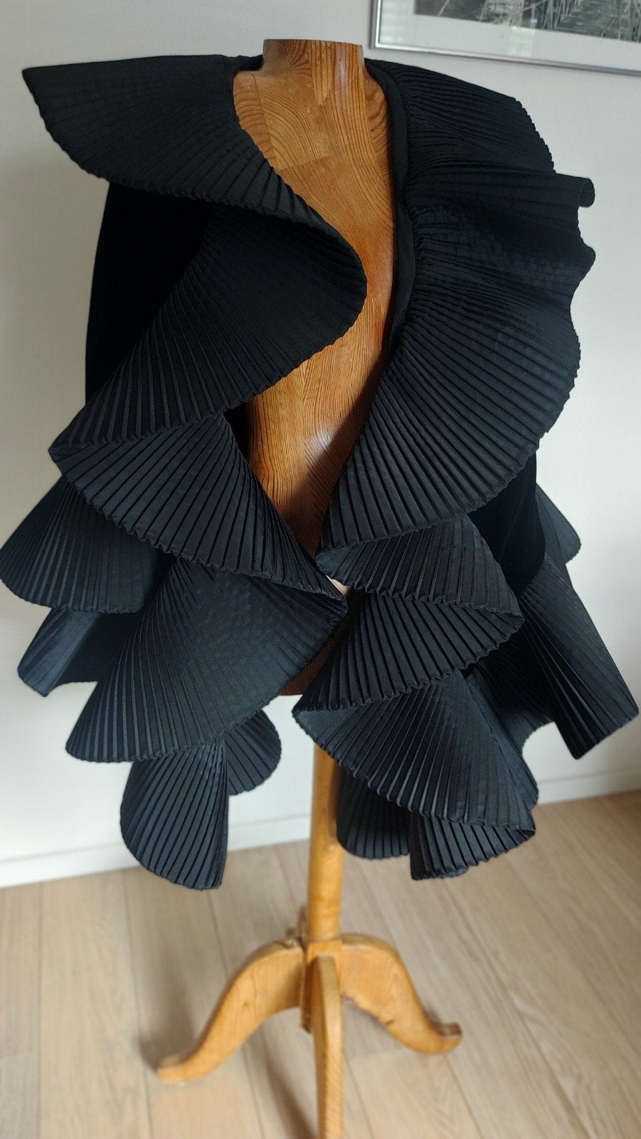 Victor Costa sculpturale cape, Overige typen, Zwart, Ophalen of Verzenden, Victor Costa