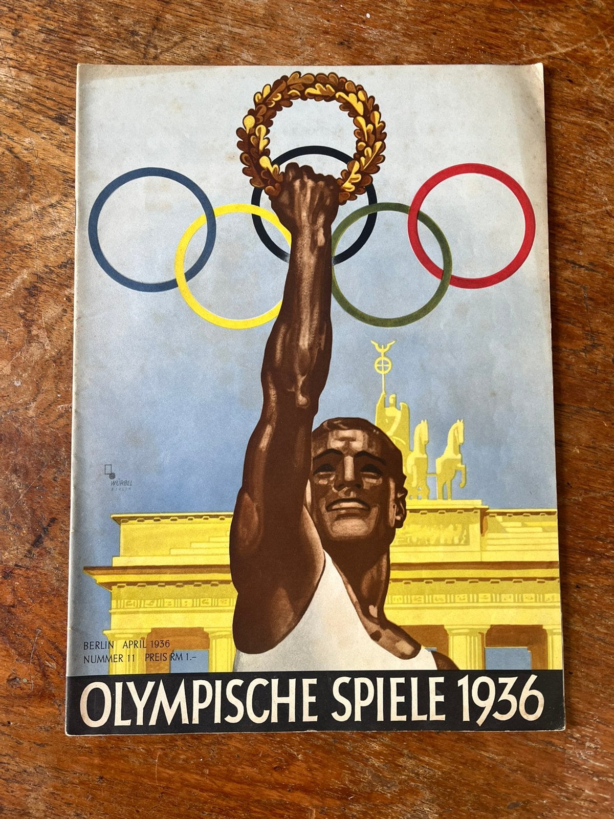Magazine Olympische Spelen 1936 - april 1936 (Nr. 11), Verzamelen, Ophalen of Verzenden, Overige soorten, Duitsland, Boek of Tijdschrift