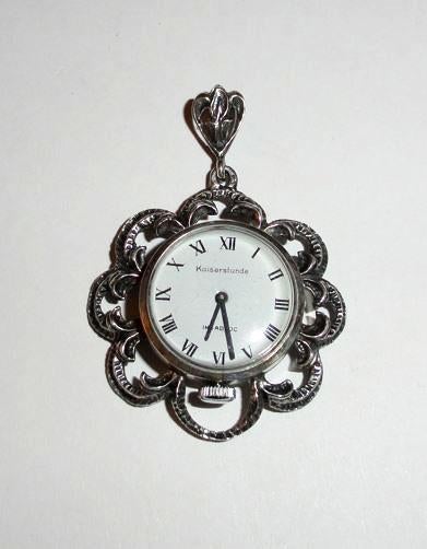 Kettinghanger Horloge Kaiserstunde 835 zilver, Overige voorstellingen, Ophalen of Verzenden, Zo goed als nieuw, Zilver