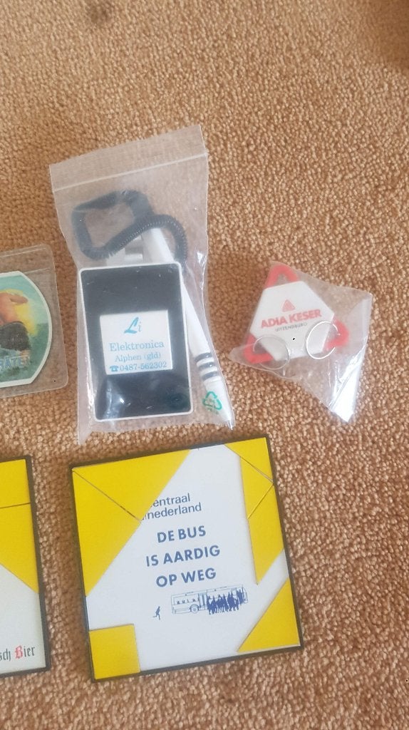 Reclamevoorwerpen sleutelhanger pen puzzel mars horloge, Verzamelen, Verzenden, Nieuw, Merk