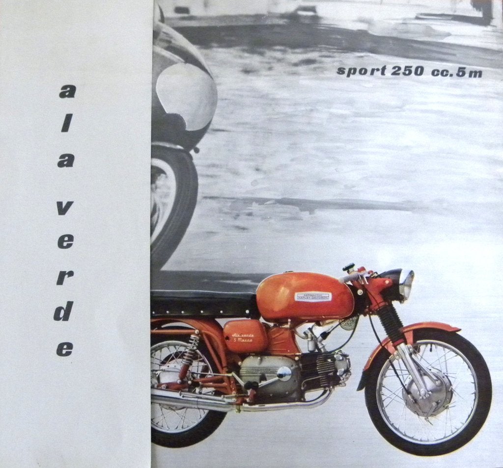 Folder AERMACCHI HARLEY- DAVIDSON Ala Verde 250 cc 1970, Ophalen of Verzenden, Harley-Davidson of Buell