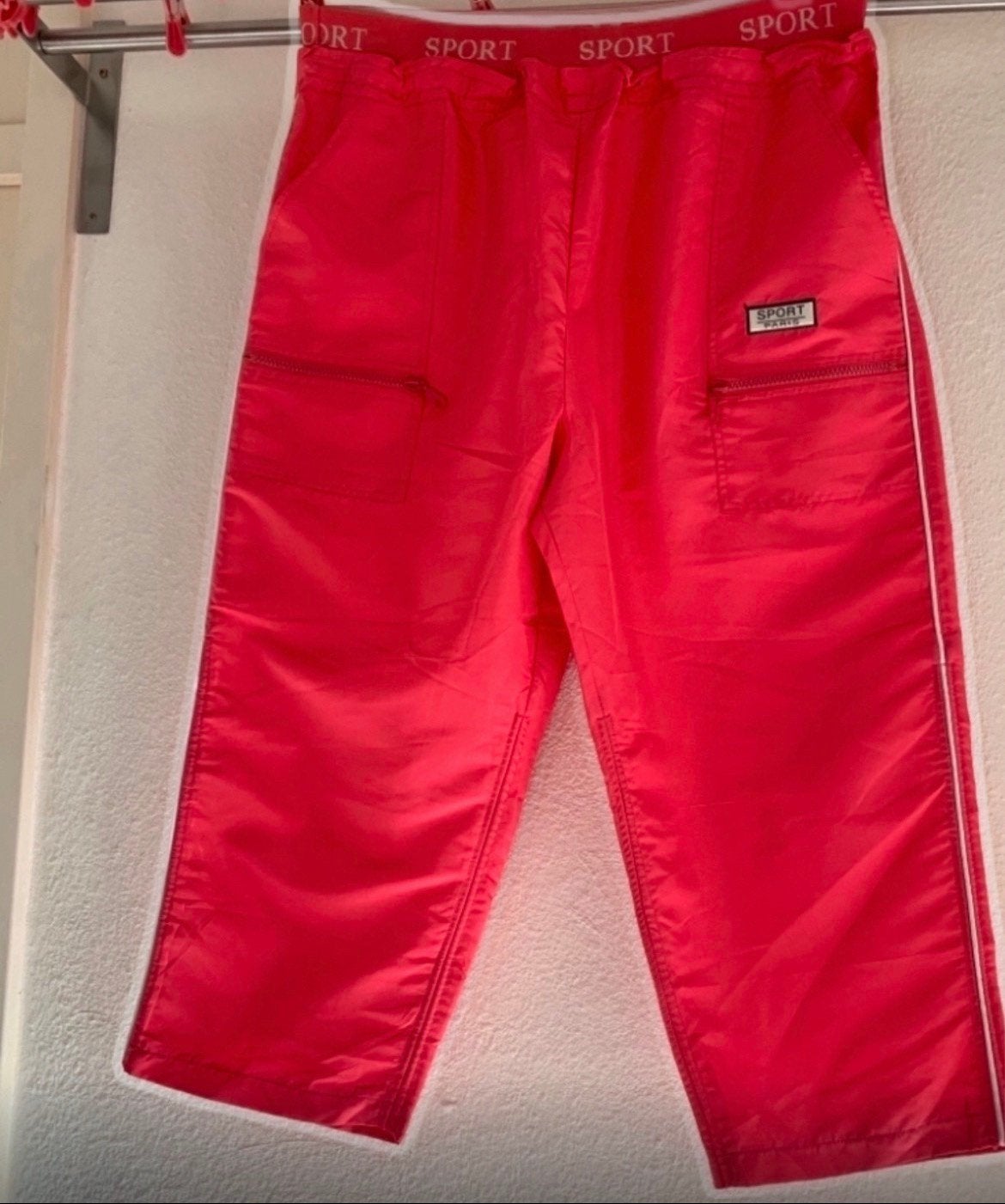 Zomer roze sports capri. Maat L, Kleding | Dames, Ophalen of Verzenden, Zo goed als nieuw, Maat 42/44 (L), Roze
