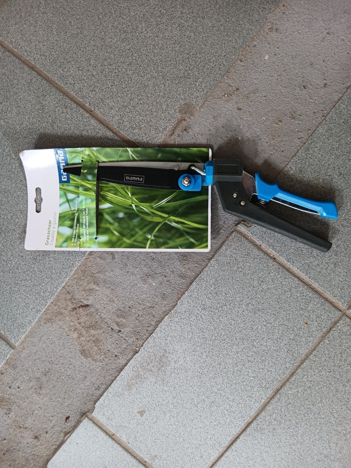 Nieuwe Gamma Grasschaar - 180 graden verstelbaar, Tuin en Terras, Ophalen of Verzenden, Nieuw, Overige soorten, Gamma