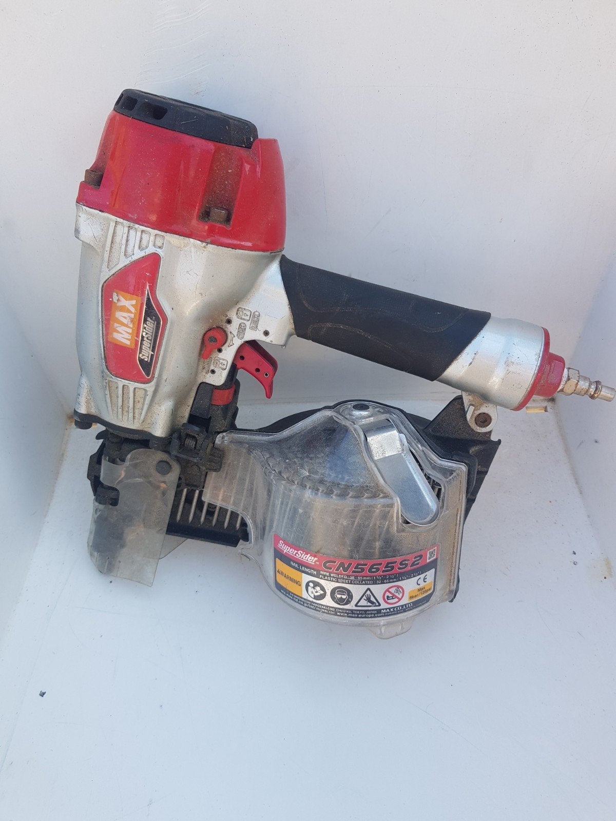 MAX SuperSider CN565S2 Coil Nailer - Gebruikt, Ophalen, Gebruikt, Tacker/nietmachine, Overige merken