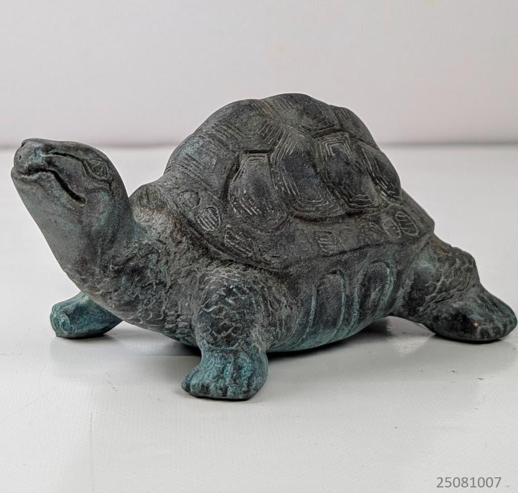 bronzen beeld schildpad, Antiek en Kunst, Antiek | Koper en Brons, Ophalen, Brons