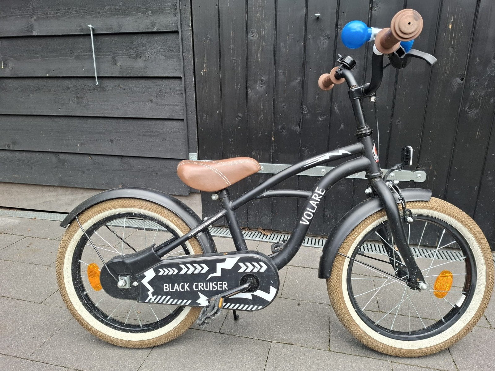 Volare Black Cruiser kinderfiets 16 inch, Fietsen en Brommers, Ophalen, Gebruikt, 16 tot 20 inch