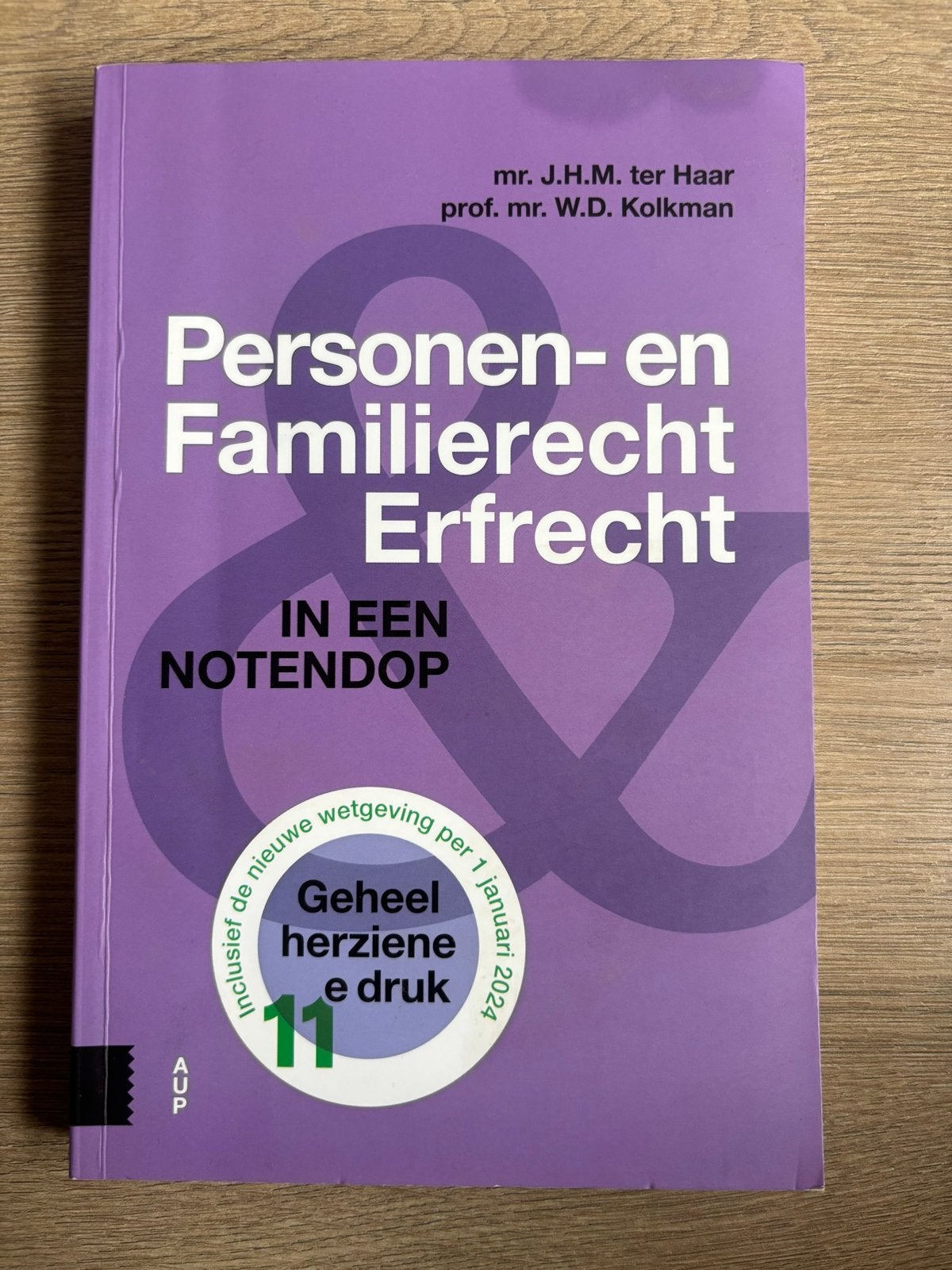 Personen- en Familierecht Erfrecht in een Notendop, Verzenden, Gamma, Zo goed als nieuw, HBO