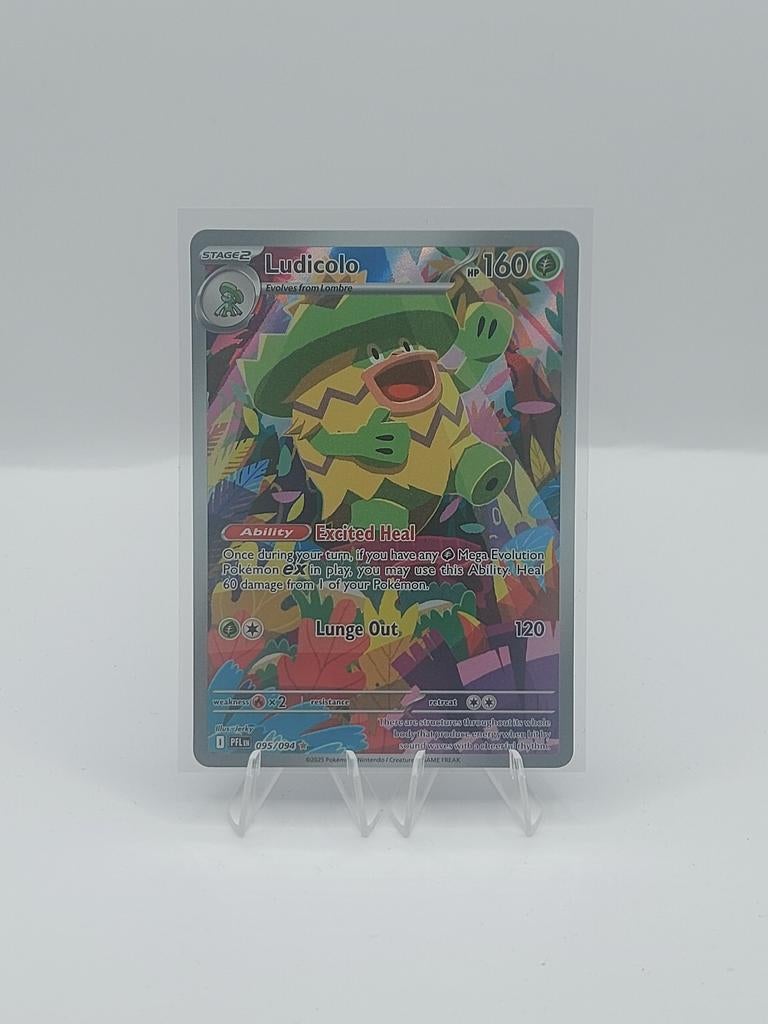Ludicolo #95 (Phantasmal Flames) - near mint, Ophalen of Verzenden, Zo goed als nieuw, Losse kaart, Foil