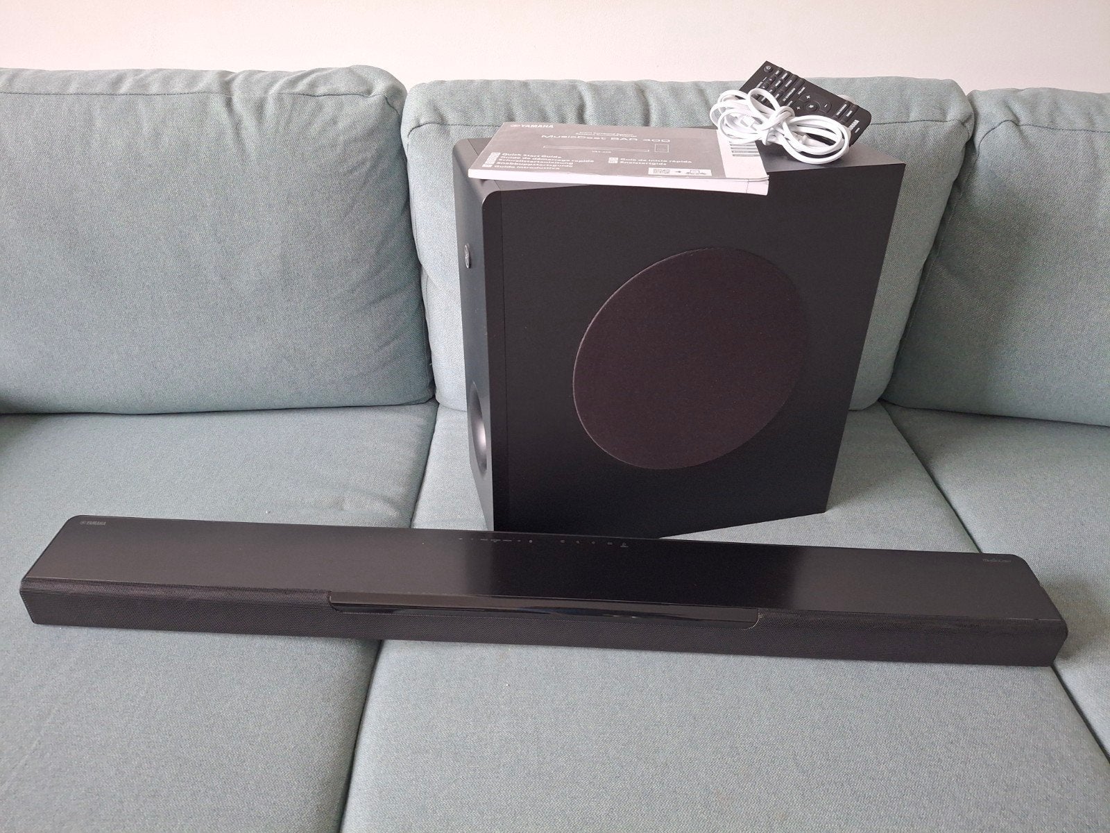 Yamaha MusicCast BAR400 (YAS-408 + NS-WSW43 ), Ophalen, Bluetooth, Zo goed als nieuw
