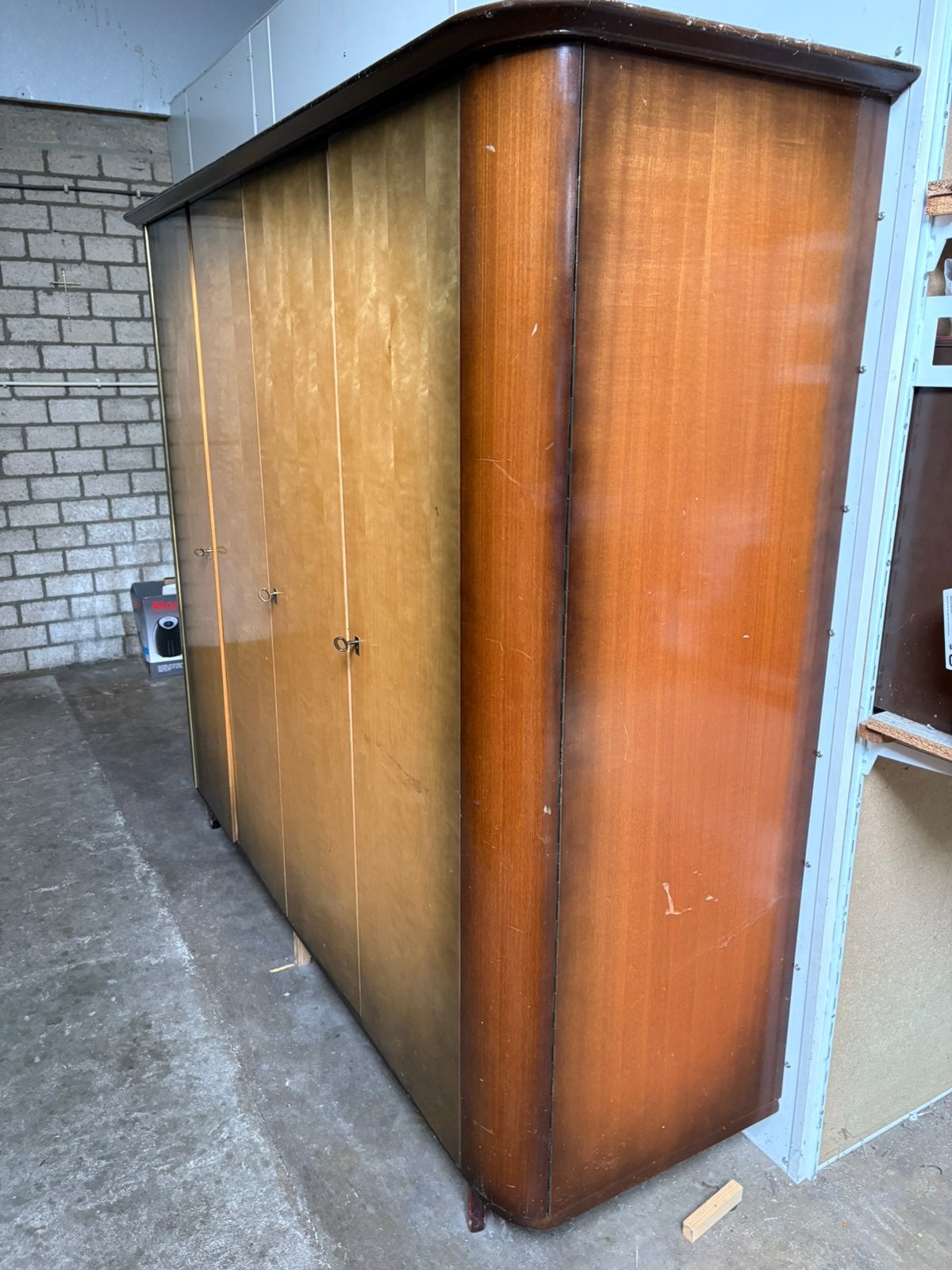 Vintage kleerkast, Ophalen, Gebruikt, 200 cm of meer, 150 tot 200 cm