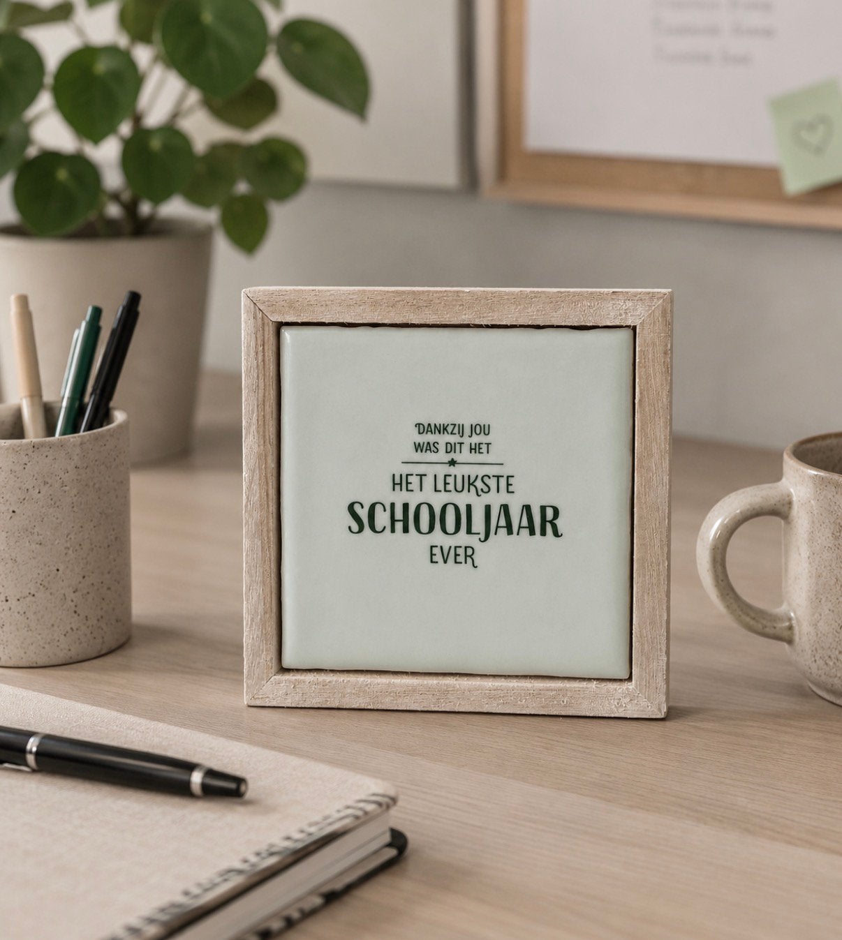 Tegeltje bedankje juf of meester, -, -, Nieuw, Ophalen of Verzenden